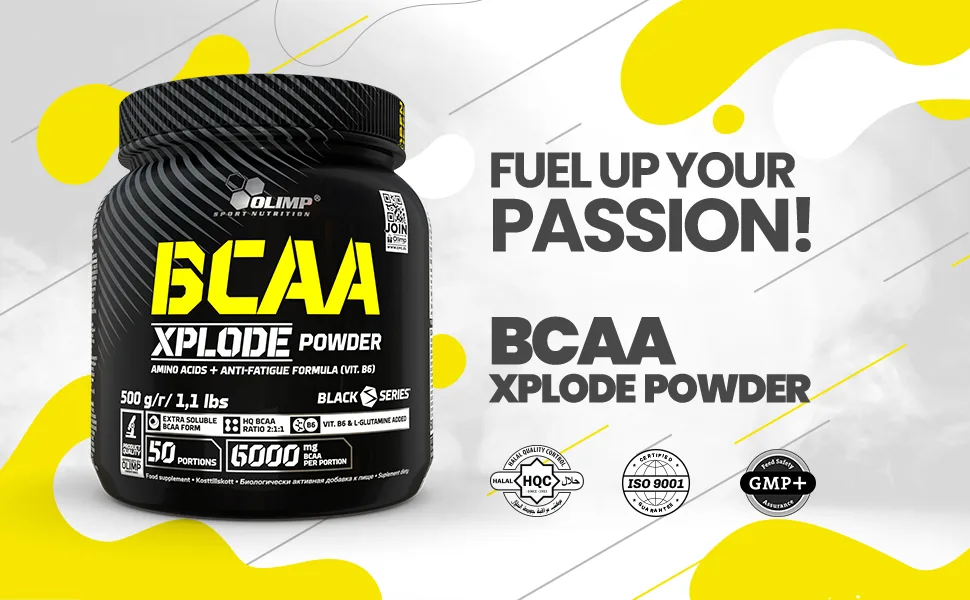 Olimp Labs Cola BCAA Xplode Recovery and Energy Supplement Powder 500g - BCAA Xplode 500g - Header 1