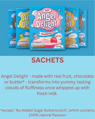 Angel Delight Banana Flavour Dessert Mix 59 g Sachet - Sachets