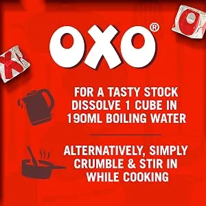 OXO 24 Beef Stock Cubes Made With Authentic Meat Juices 142 g (Pack of 1) Beef 24 - Lifestyle Image
