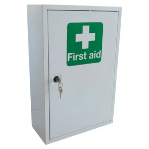 Safety First Aid Group Empty First Aid Metal Cabinet 30cm x 46cm x 14cm - first aid cabinet metal empty