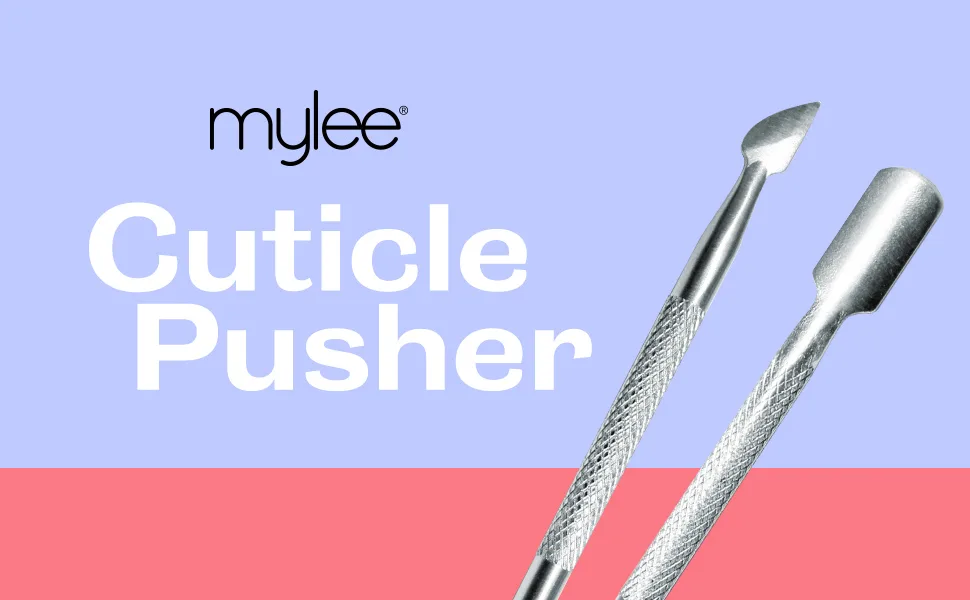 Mylee Professional Stainless Steel Dual Tool Cuticle Pusher Double End Manicure Pedicure Nail Cleaner Gel Polish Remover - cuticle pusher