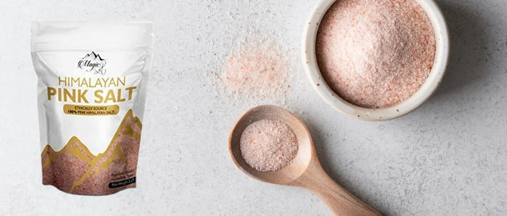 1 KG (Fine) Pure Pink Himalayan Salt Premium Quality Unrefined 100% Natural by Magic Salt  - Fine salt