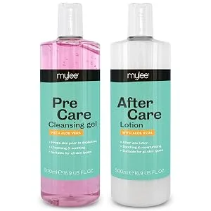 Mylee Complete Waxing Kit Includes Salon Quality Wax Heater Soft Cream Wax Waxing Strips Spatulas and Mylee Pre & After Care Lotion (Tea Tree) - waxing kit