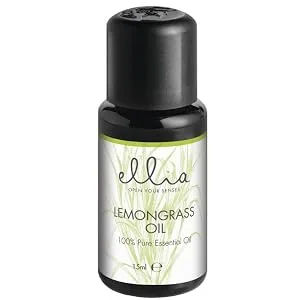 Ellia Aroma Diffuser Lemongrass Essential Oil Mix Pure Aromatherapy Diffusing Uplifting Lemony + Fresh Inspire Motivation + Clarity Gives Air a Freshening Boost Long Lasting Bottle 15 ml - product information 6