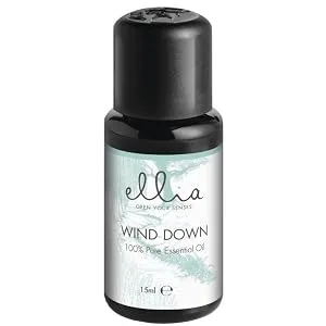 Ellia Aroma Diffuser Wind Down Essential Oil Mix - Blend of Lavender Vetiver + Clary Sage Pure Aromatherapy Diffusing Soothe Senses Ease Mind at Bed Time Relax + Release Emotional Tension - 15 ml - product information 6