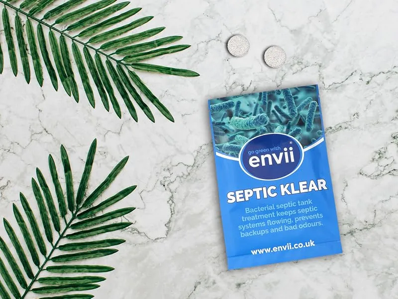 Envii Septic Klear - Septic Tank Treatment Bacteria & Enzyme Tablets Remove Smells and Unblocks Septic Tank Care (24 tablets) - Septic Klear Lifestyle