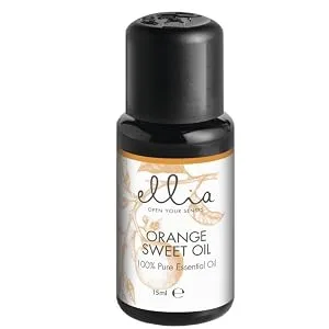 Ellia Aroma Diffuser Orange Essential Oil Mix Pure Aromatherapy Diffusing Sweet Uplifting Scent Inspire Positivity + Boost Cheerful Mood Long Lasting UV Protection Bottle Orange 15 ml - product information 6
