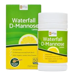 D-Mannose & Organic Alkalising Lemon Juice Powder 50g - Great Tasting & Lemon Sherbert Flavour - SC Nutra (Sweet Cures) - d-mannose lemon