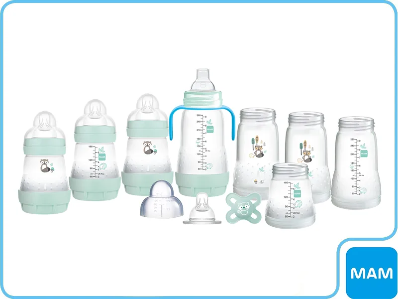 MAM Easy Start Self Sterilising Anti Colic Starter Set Newborn Bottle Set and Soother Newborn Essentials Blue (Designs May Vary) Set Blue 1 - product information 13