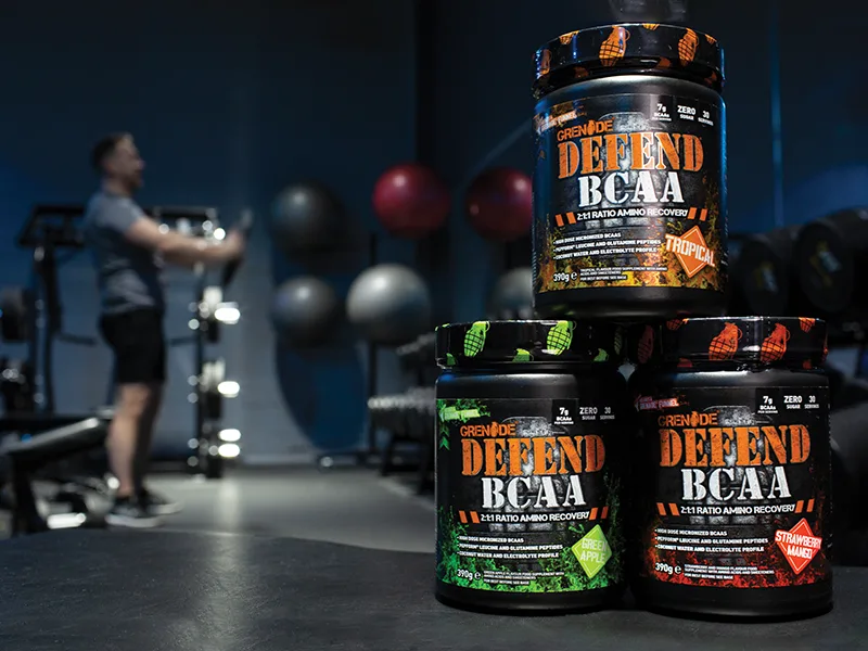 Grenade Defend BCAA Powder Strawberry Mango 390 g (7 g BCAA's Per Serving - 30 Servings Per Tub) - Defend