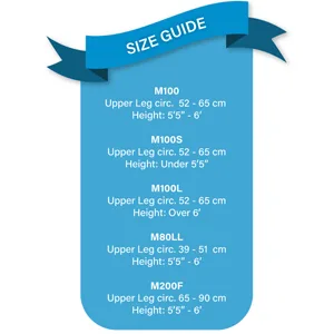 Limbo Waterproof Cast and Dressing Protector - Full Leg (M200FL: 65-90 cm Upper Thigh Circ. (5 0 6 0)) - Full leg cast protector measuring guide