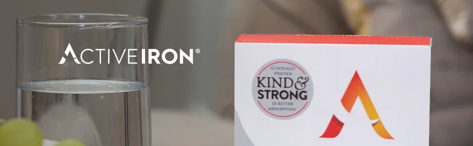 Active Iron Supplement | 30 Iron Capsules | Non- Constipating | Fights Tiredness & Fatigue | Clinically Proven to Increase Iron Levels - Immunitylongimagetop