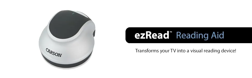 Carson DR-300UK ezRead Electronic Reading Aid Digital Magnifier with TV Output Silver/Black - Reading; Reading-Aid; Reading-Magnifier; Digital-Magnifier;Macular Degeneration;TV Magnifier