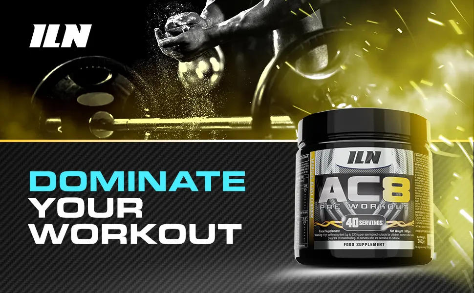 AC8 Pre Workout Powder Preworkout for Men and Women with Creatine and Caffeine Pre-Workout Supplements - 360 Grams (Tropical Blast) - pre workout