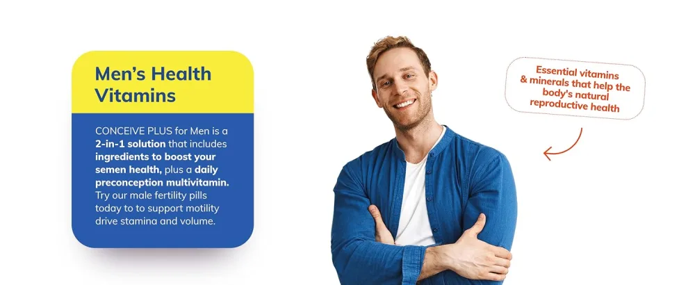 CONCEIVE PLUS Male Fertility Supplements - Boost Sperm Count, Motility & Libido - Maca Root, Folic Acid, L-Arginine, Zinc & Magnesium - Multivitamin for Men’s Health & Fertility Support, 60 Caps - product information 15