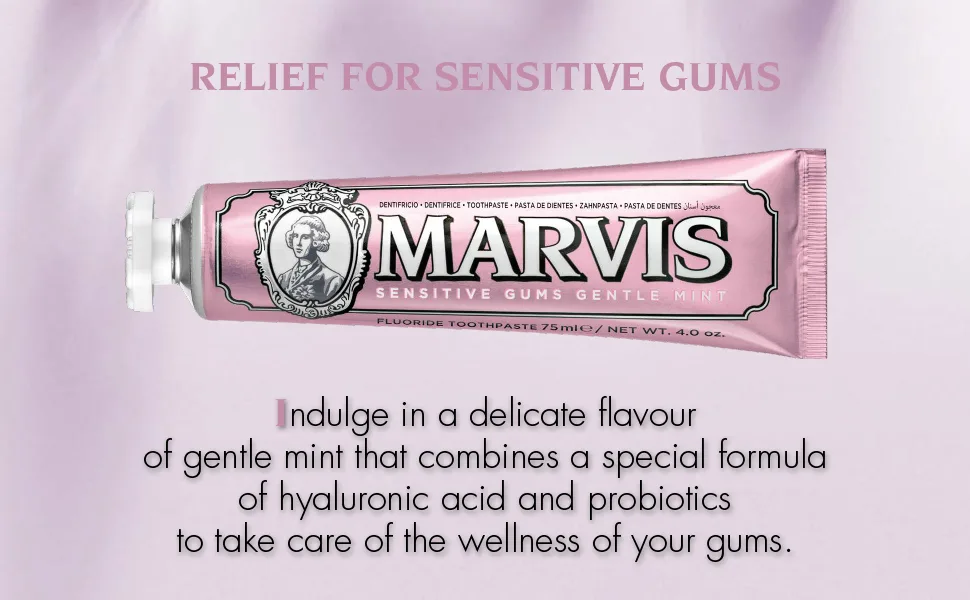 Marvis Classic Strong Mint Toothpaste 85 ml Sensational Flavoured Toothpaste for a Long-Lasting Freshness - mint sensitive