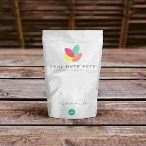 Soul Nutrients | Lactobacillus Acidophilus Probiotic Tablets(120) | High Strength 550m CFU | Live Probiotic for Healthy Digestion Gut & Bowel | Vegan Probiotic - Acidophilus
