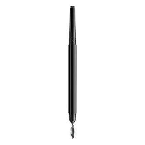 NYX Professional Makeup Precision Brow Pencil Dual Ended with Flat Tip Pencil and Spoolie Brush Vegan Formula Shade: Black 06 Black - product information 19