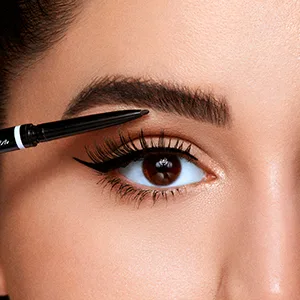 NYX Professional Makeup Precision Brow Pencil Dual Ended with Flat Tip Pencil and Spoolie Brush Vegan Formula Shade: Black 06 Black - product information 23
