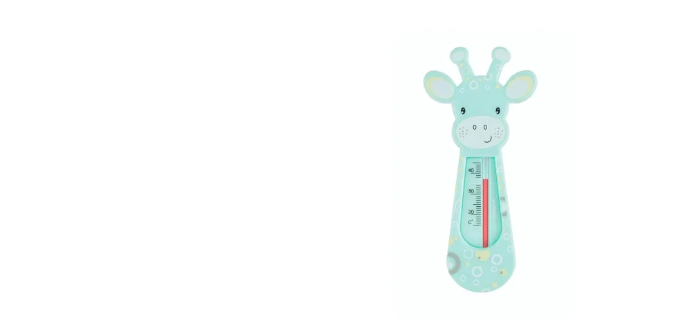 Baby Safe Floating Bath Thermometer GIRAFFE (Grey) - thermometer bath baby