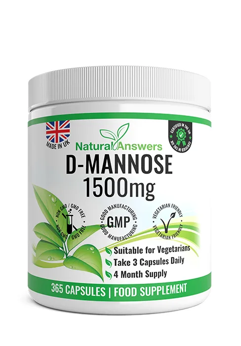 D-Mannose 180 Capsules - Max Strength 1500mg per Serving - Precision DMannose - Vegetarian Capsules not Tablets or Pills Made in The UK (180 Count (Pack of 1)) - D-Mannose 365 Capsules