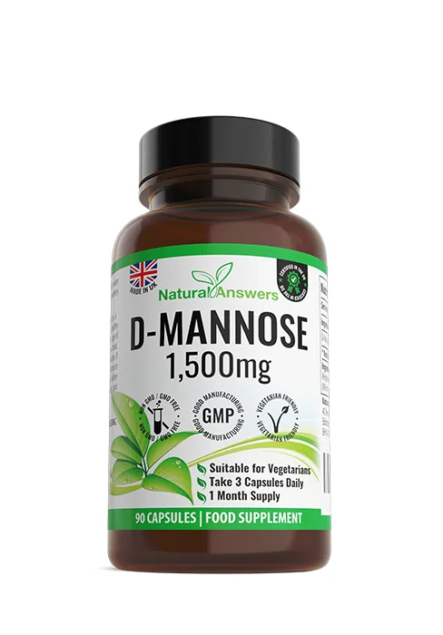 D-Mannose 180 Capsules - Max Strength 1500mg per Serving - Precision DMannose - Vegetarian Capsules not Tablets or Pills Made in The UK (180 Count (Pack of 1)) - D-Mannose 90 Capsules