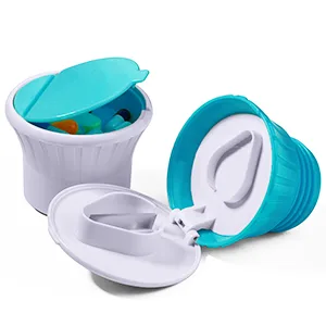 Opret Multifunction Pill Cutter 3 in 1 Pill Splitter/Crusher/Box for Small Pills Upgraded Design High Safety Blue - multifuntion