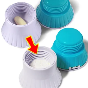 Opret Multifunction Pill Cutter 3 in 1 Pill Splitter/Crusher/Box for Small Pills Upgraded Design High Safety Blue - pill crusher