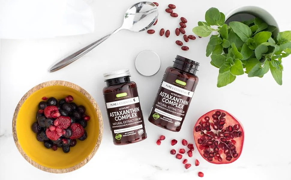 Astaxanthin Complex 42 mg Astapure Providing 4 mg H. Pluvialis Astaxanthin 90 Vegan Softgels by Igennus - Astaxanthin