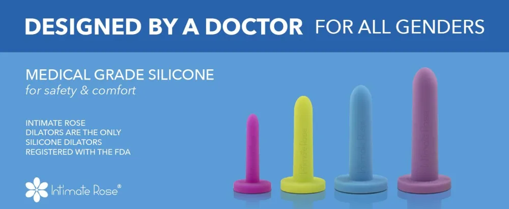 Intimate Rose Small 4-Pack Silicone Dilators for Women & Men Sizes 1-4 4 Count (Pack of 1) - Dilator