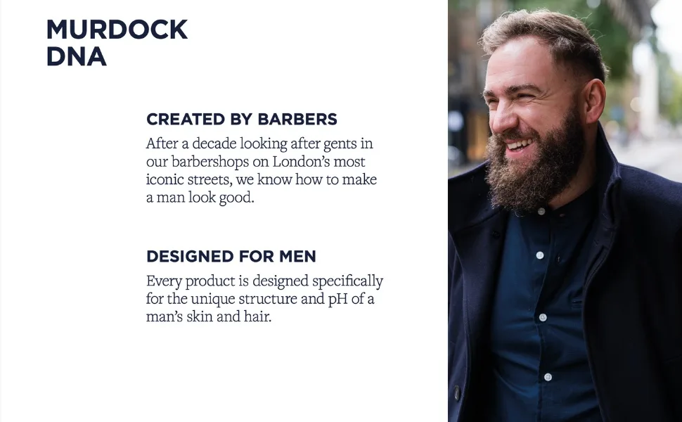 Murdock London Beard Shampoo | pH Balanced & Sulphate Free | Made in England | 250ml - Murdock