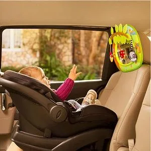 Munchkin Baby In-Sight Car Mirror Animals Swing For Entertaining Fun Green Baby In-Sight Swing - product information 19