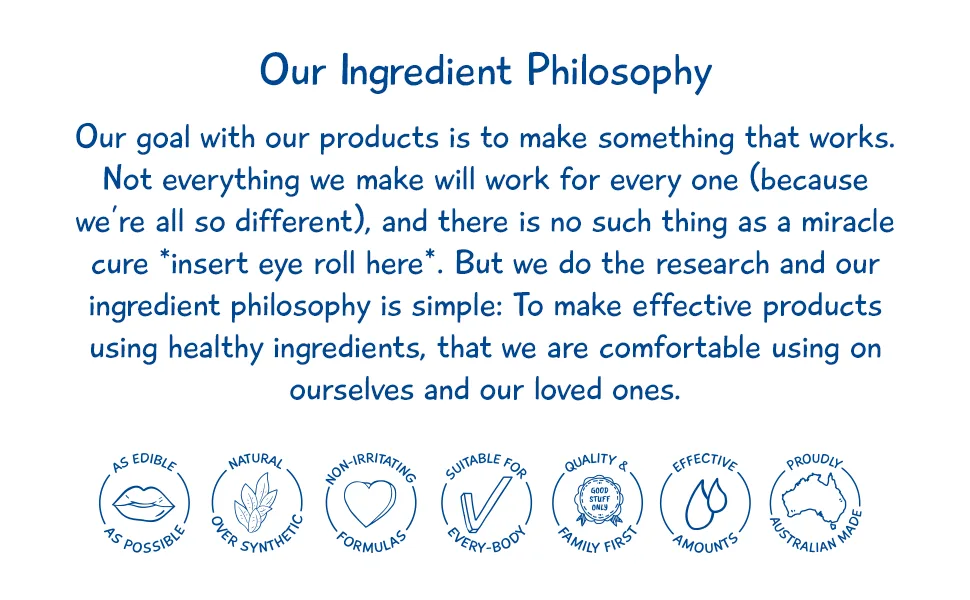MooGoo Sensitive Skin Balm - Help Sooth Dry Itchy Skin 120g - MooGoo Ingredient Philosophy