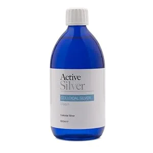 Active Silver Colloidal Silver 500ml Bottle 10ppm UK Premium Colloidal Silver Liquid in Blue Bottle - Use in The Home or for Travel 500 ml (Pack of 1) - Active Silver Colloidal Silver 500ml