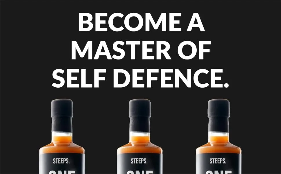 Steeps One Shot | 750ml | Original Flavour Organic Fire Cider | Apple Cider Vinegar with Turmeric & Ginger | 75 Health Drink Shots  - Self defence drink