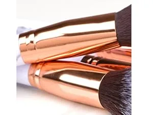 Makeup Brushes HEYMKGO Professional Marble Makeup Brush Set Soft and Odor-free Natural Synthetic Bristles 10PCS + 2 Sponge Puff + Marble Pattern Cosmetics Bag - HEYMKGO Makeup Brushes