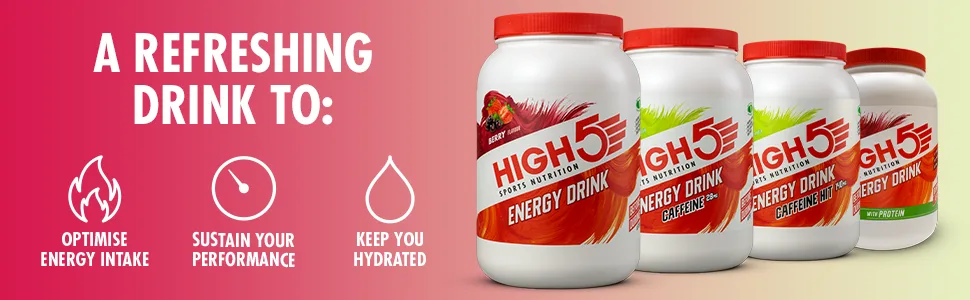 HIGH5 Energy Hydration Drink Refreshing Mix of Carbohydrates and Electrolytes (Citrus 12 x 47g) Citrus 12 x 47 g - Energy Drink Header