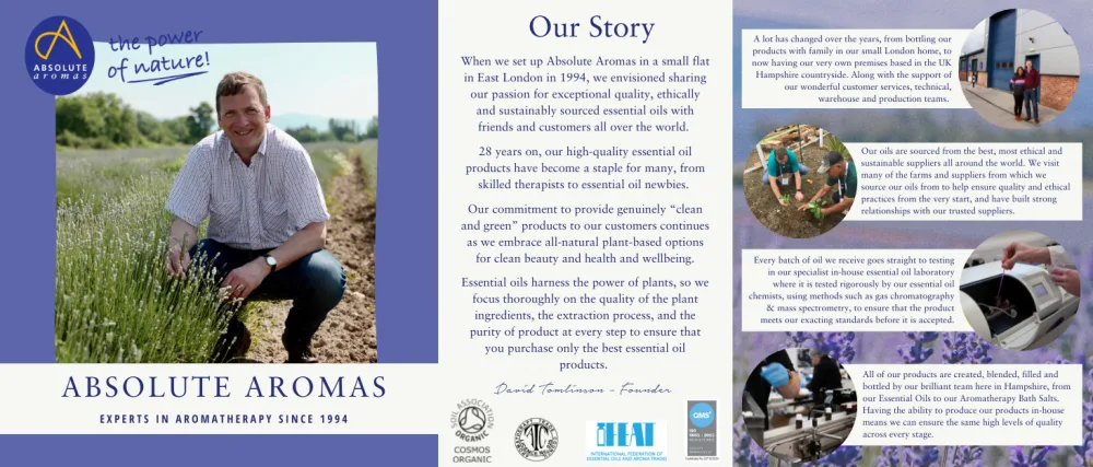 Absolute Aromas Thyme Essential Oil 10ml - 100% Pure Natural Vegan Undiluted and Cruelty-Free - for use in Diffusers and Aromatherapy Blends - Brand story