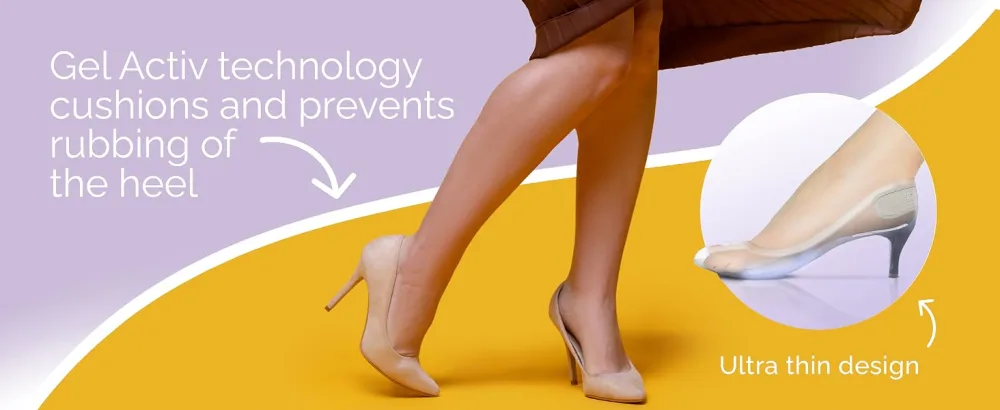 Scholl Party Feet Invisible Gel Heel Shields 2 Count (Pack of 1) - Scholl