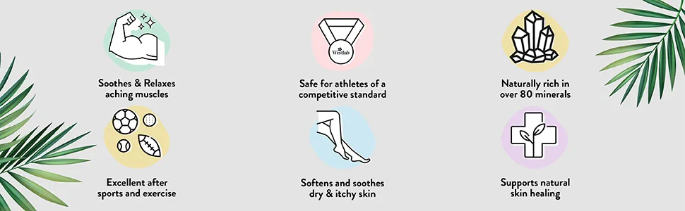 Westlab Pure Mineral Bathing Dead Sea Salt 1kg (Packaging May Vary) Unscented 1 kg (Pack of 1) - key features