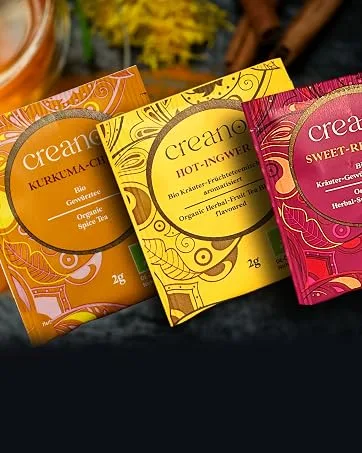 Creano Blooming Tea Sampler in a Classy Gift Box to Try - White Tea - Gift for Women Mom Tea Lovers - 6 Pieces (Pack of 1) - Organic herbal tea