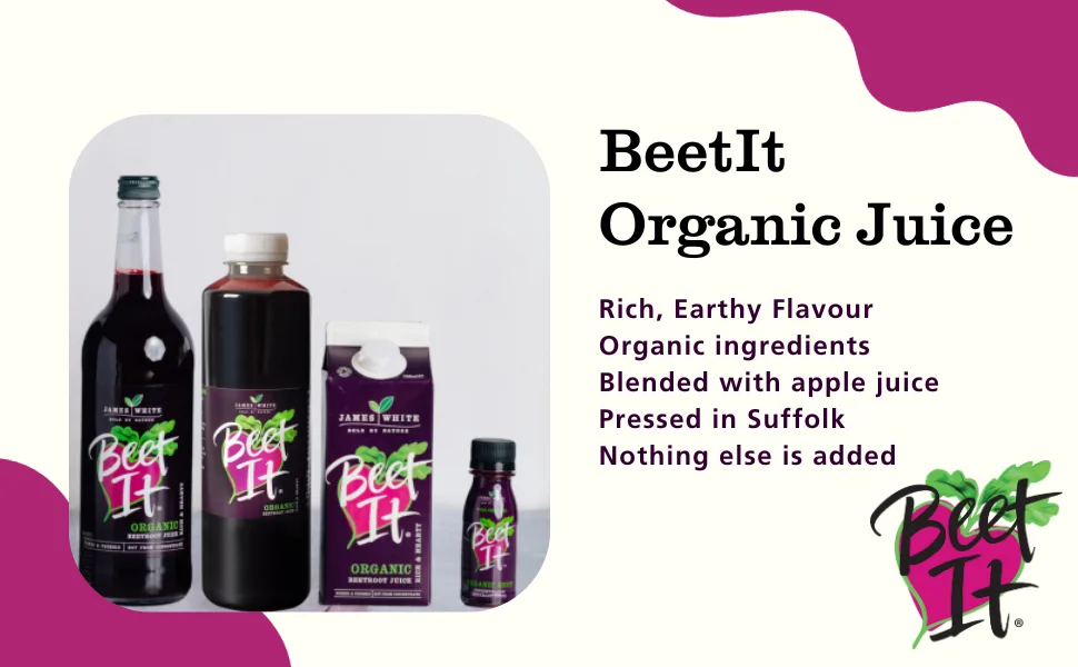 Beet It Organic Beetroot Juice (250ml x 12) Picked and Pressed Beetroot 12x250ml - Beet It Organic Juice with rich and earthy flavour