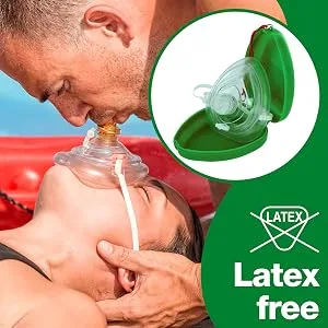 Safety First Aid Group HypaGuard Pocket CPR Face Mask Resuscitation - HypaGuard Pocket Face Mask