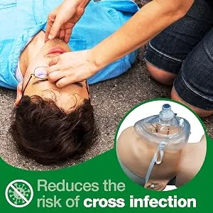 Safety First Aid Group HypaGuard Pocket CPR Face Mask Resuscitation - HypaGuard Pocket Face Mask