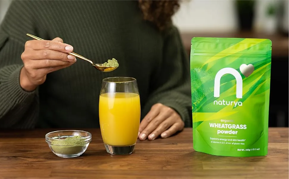 Naturya Organic Wheatgrass Powder 200g - Naturya organic wheatgrass powder