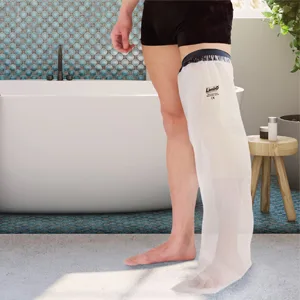 LimbO Waterproof Protectors Cast and Dressing Cover - Adult Full Leg (M100: 52-65 cm Upper Thigh Circ. (5 5 6 0)) - Full leg cast cover bath