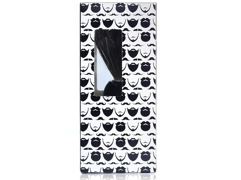 Edwin Jagger 81P36 Classic Badger Shaving Brush for Shaving Cream or Soap for Men (Black) Ebony - 81P36 Packaging Side