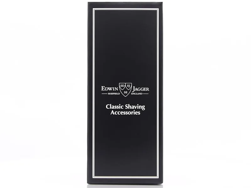 Edwin Jagger 81P36 Classic Badger Shaving Brush for Shaving Cream or Soap for Men (Black) Ebony - Brush AMZ Front Packaging