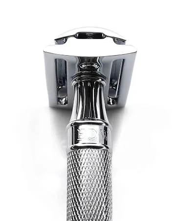 Edwin Jagger 81P36 Classic Badger Shaving Brush for Shaving Cream or Soap for Men (Black) Ebony - DE89KN14BL head