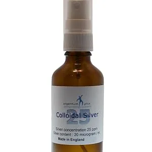 argentum plus - Colloidal Silver 25 ppm - 50 ml Spray in Amber Glass - cs 25 spray